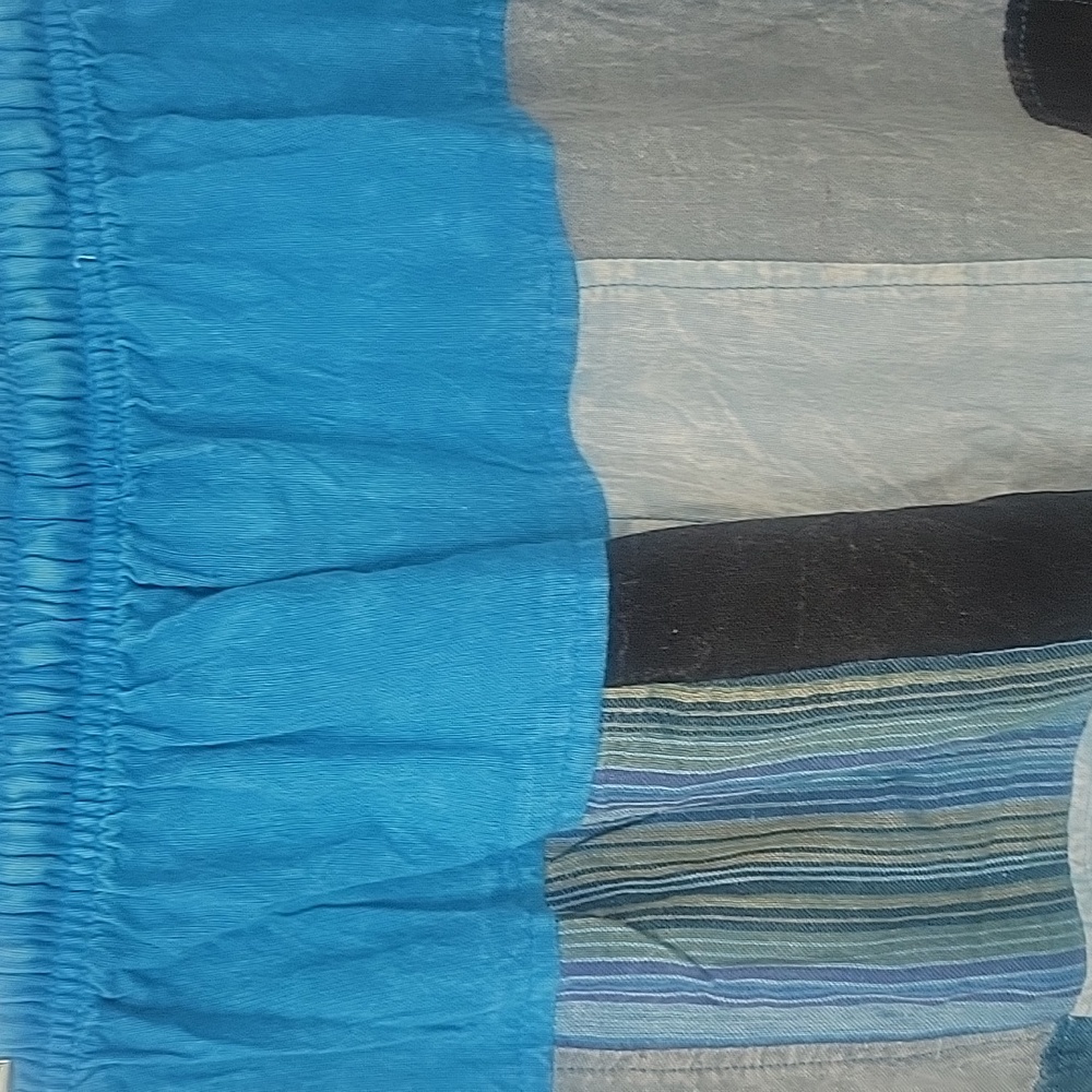 Rising International Multicolor Patchwork Wide Le… - image 6